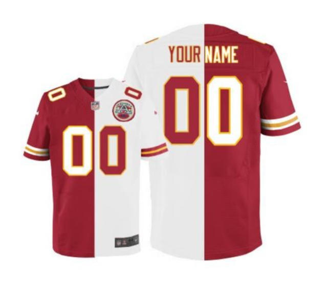 Kansas City Chiefs Customized Red/White Stitched NFL Jersey